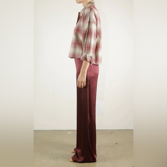 Pharaoh Vintage Satin Leandra Pant - Fig - Picture 2 of 4